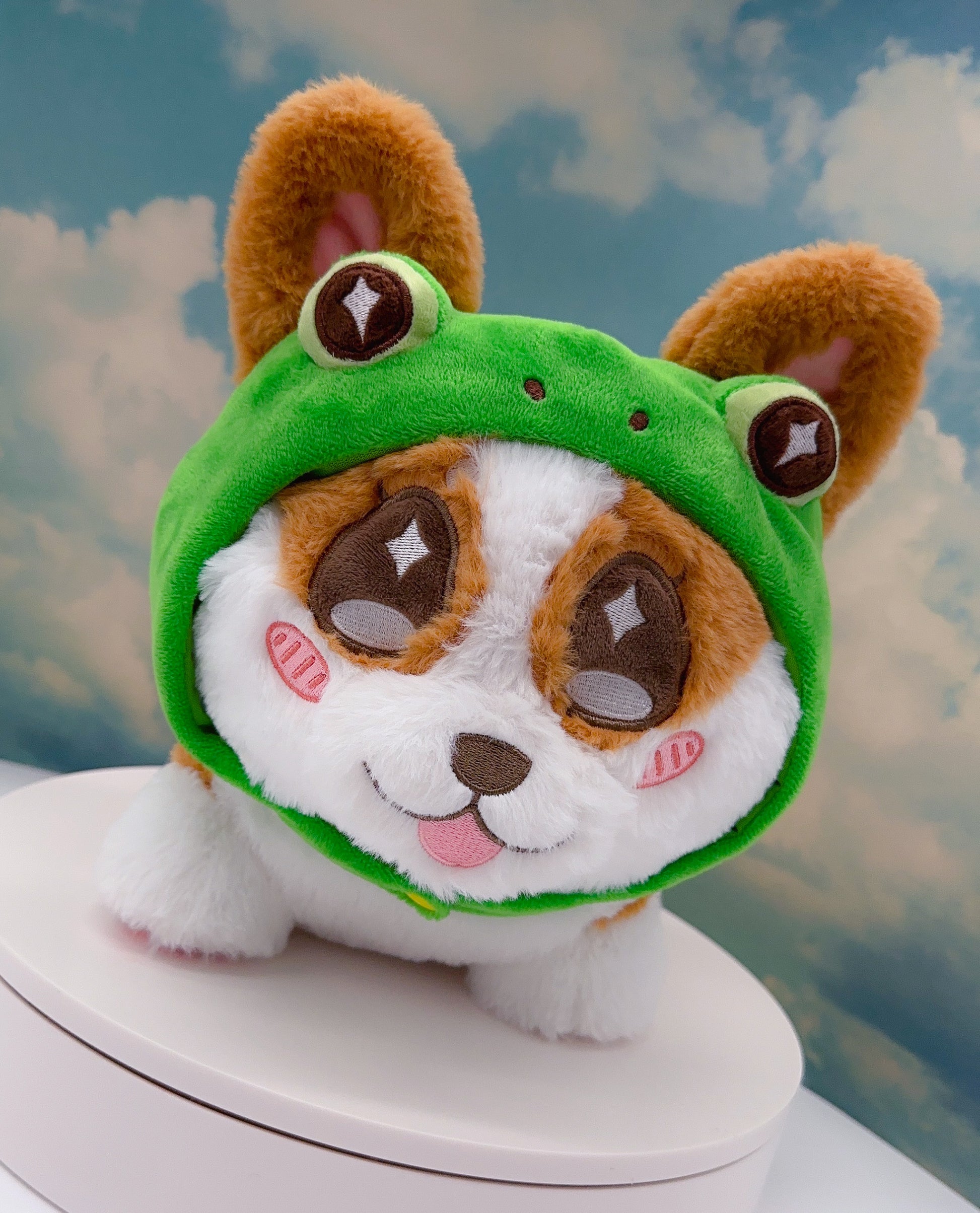 Froggy the corgi plushie