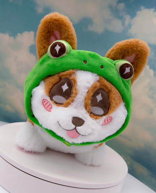 Froggy the corgi plushie