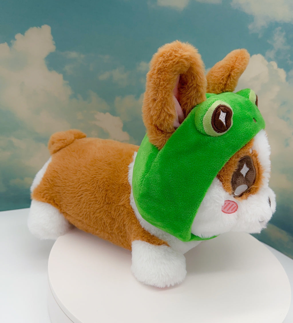 Froggy the corgi plushie