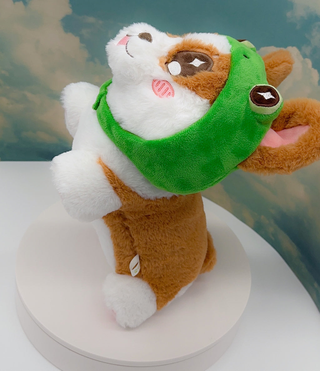 Froggy the corgi plushie